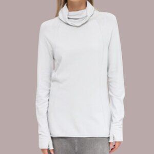 Annette Gortz Pull Over Cowl Neck Long Sleeve Stretch Top